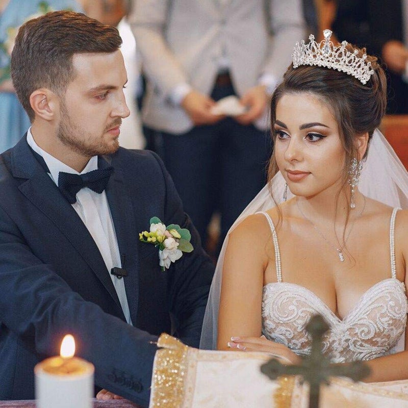 COCIDE Tiara and Crown for Women Silver Rhinestone Birthday Headband Princess Tiaras for Hair Accessories Jewelry for Bridal Wedding Prom Birthday Christmas Xmas Halloween Party - Image 2